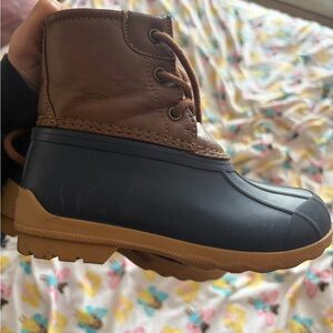 Kids Brown and Black Duck Boots